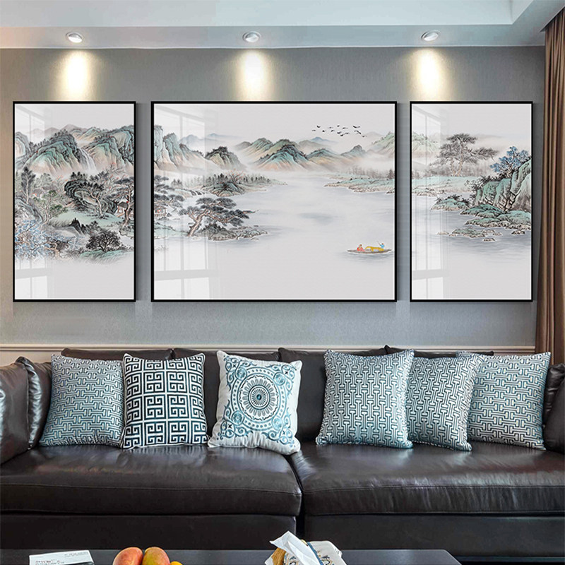 新中式风沙发背景墙客厅装饰画