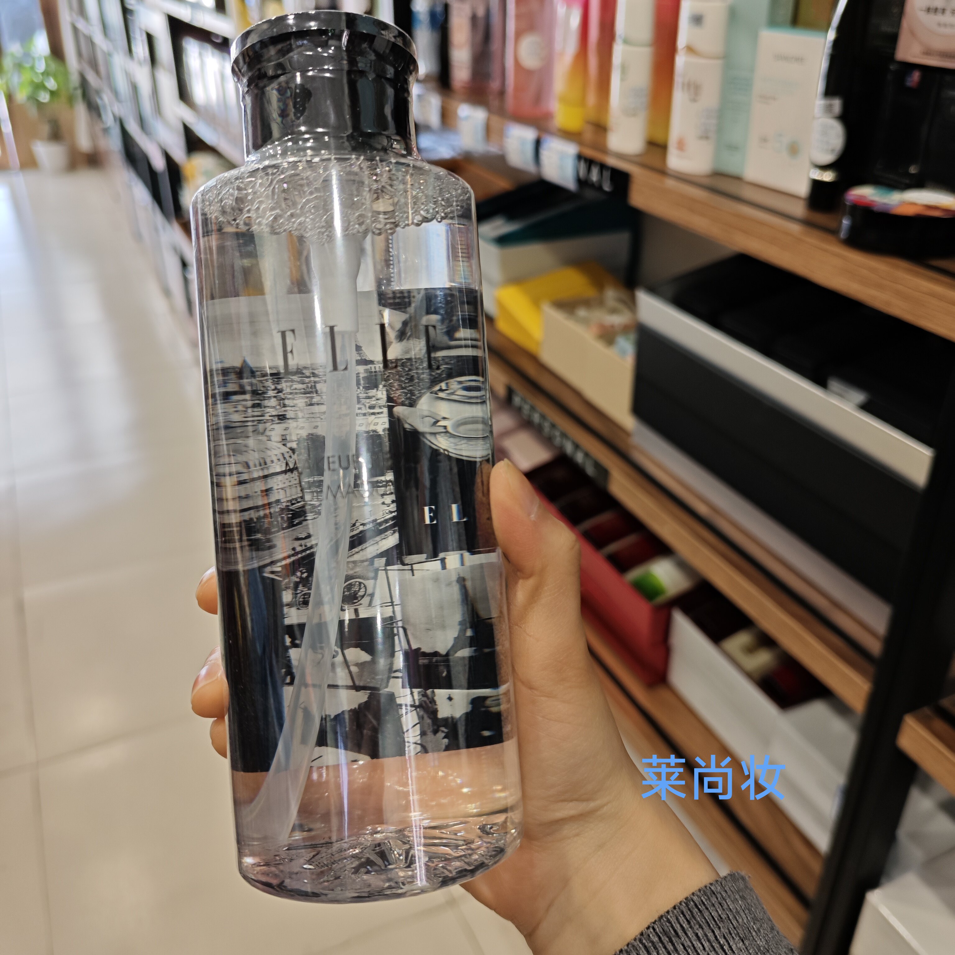 ELLE温和净颜卸妆液卸妆水脸部彩妆卸妆三合一500ml实体店正品