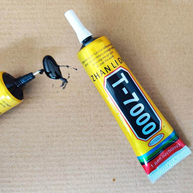 T7000胶水黑色边框密封胶塑料填充维修粘后壳手机屏幕漏光专用胶