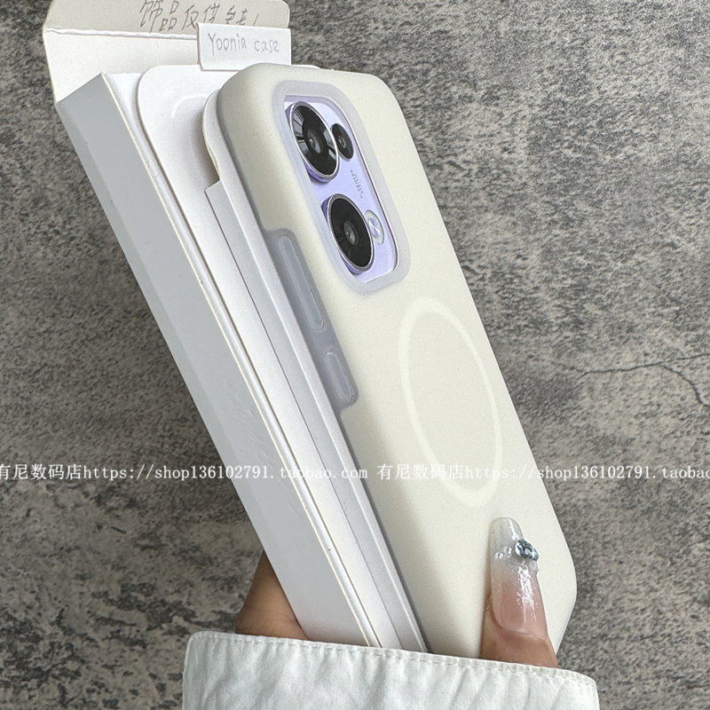 YOONIA适用OPPO磁吸reno13手机壳reno13pro液态硅胶reno13pro+果冻半透明保护套高级感奢华气质opporeno13