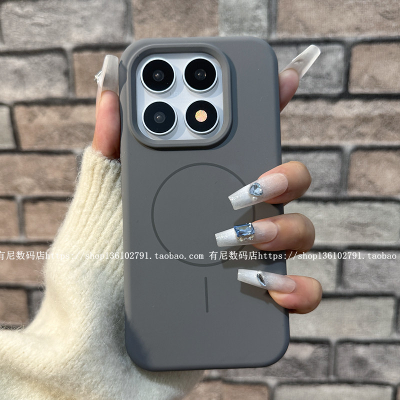 适用小米17液态硅胶17pro无极磁吸17promax手机壳网红ins时尚小米15小清新15pro潮壳ultra至尊版14复古13无极