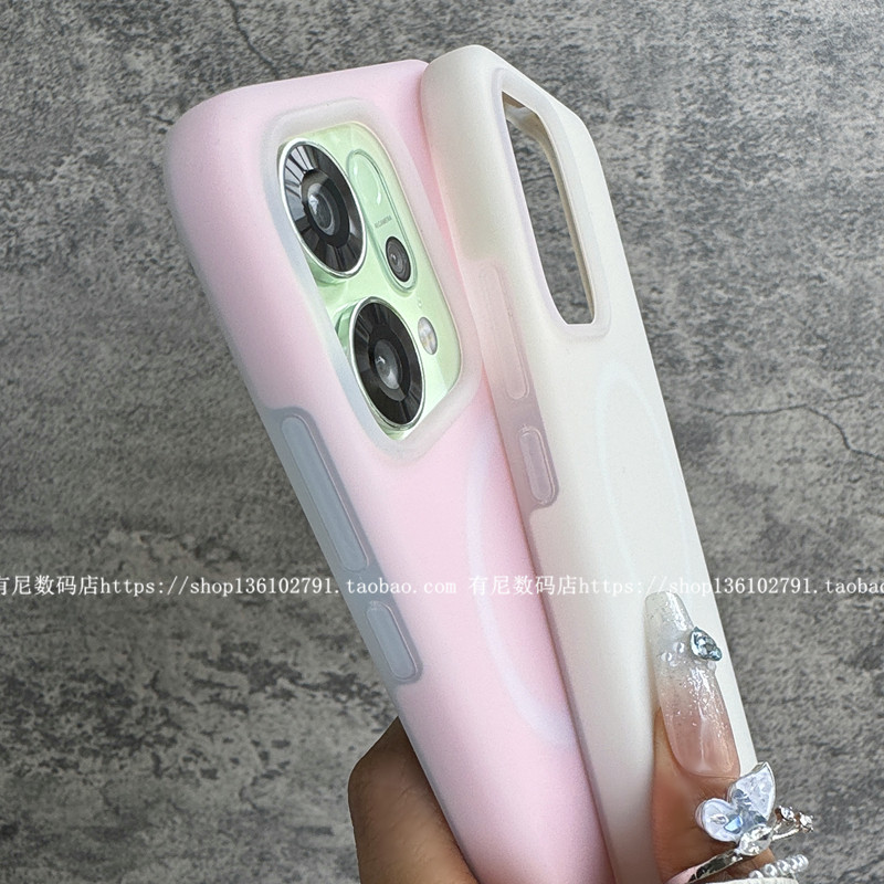 适用reno14磁吸reno14pro手机壳液态硅胶果冻OPPO保护套软糯加绒不包镜头马卡龙