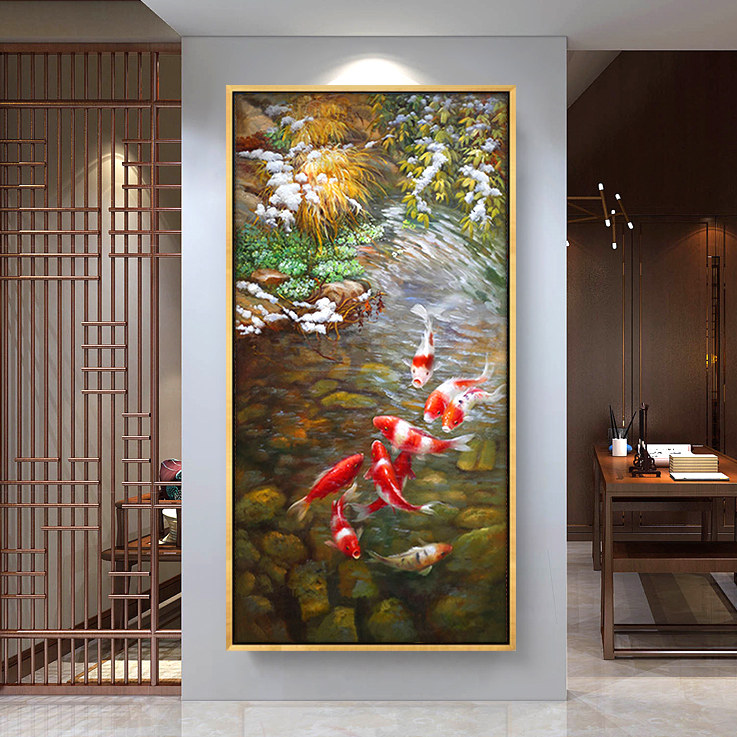 Chinese style Entrance decorative painting Vertical version Aisle Corridor Hanging picture modern a living room bedroom Wall paintings Hand-painted oil paintingin the Home accessories , Decorative painting , Painting  category - from Buy2taobao.com to provide professional Taobao agent buy service