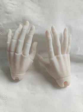 BJD娃娃1/4分关节手sd男女通用四分手指关节可动打印散件模特手模