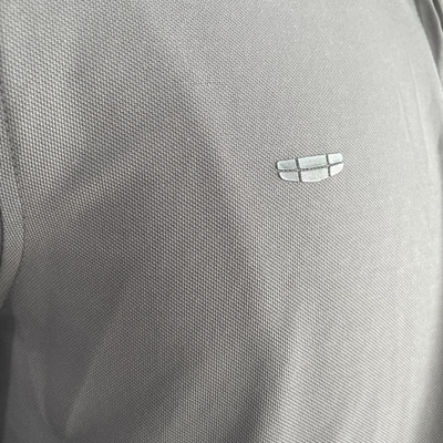 吉利夏季男女浅灰色短袖POLO衫