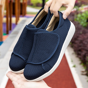 老人鞋脚背高宽脚春秋爷爷鞋子防滑老北京布鞋中老年爸爸鞋姥爷鞋