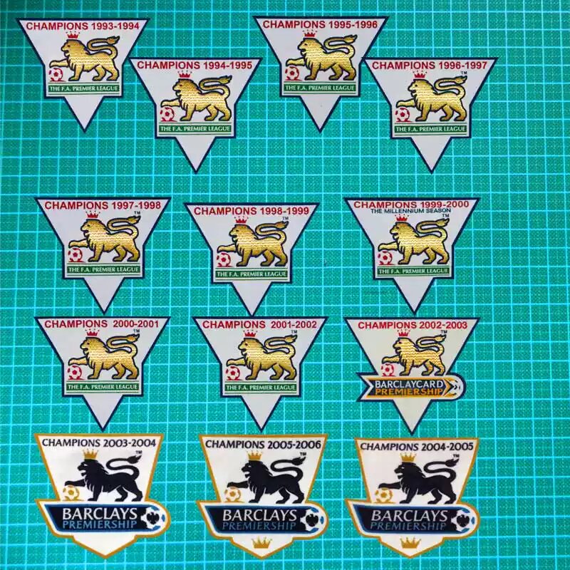 英超卫冕章9394 2023 0506赛季英超联赛金章植绒臂章LEXTRA Patch