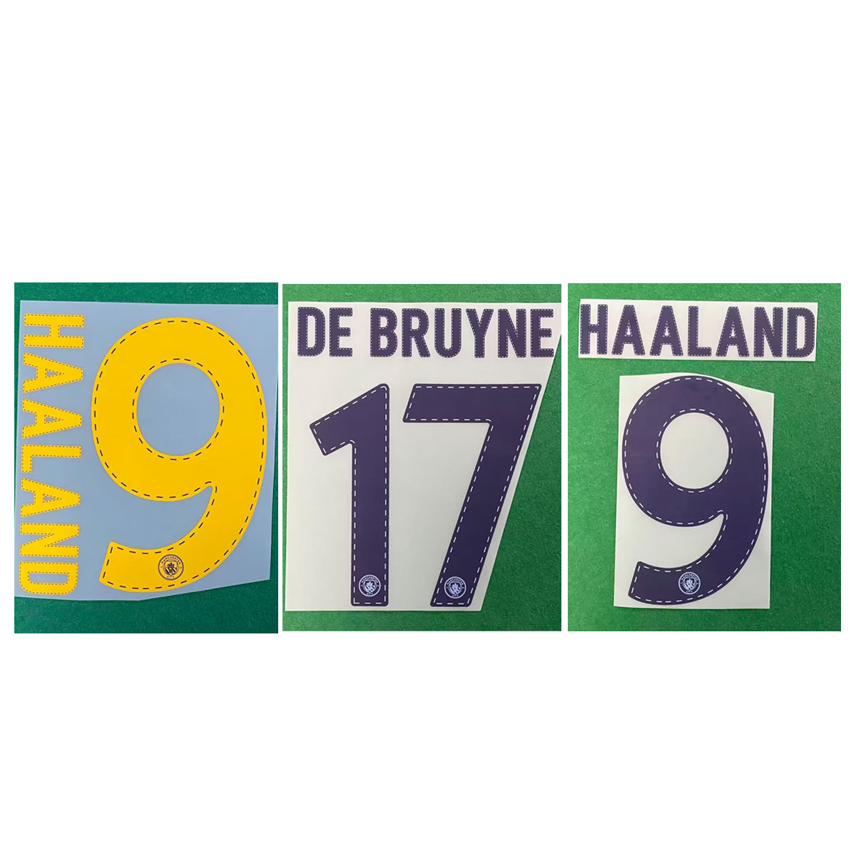 22-23 曼城9号哈兰德印字17号德布劳内主客场欧冠热转印印号