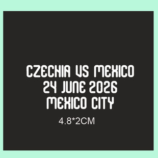 2026墨西哥对阵捷克对赛门神奥乔亚专用对赛小字热转印足球印字