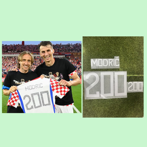 2026克罗地亚莫德里奇200场纪念号码#200 MODRIC Nameset热转印