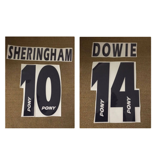 96-97热刺印字10号谢林汉姆14号DOWIE植绒热转印印号