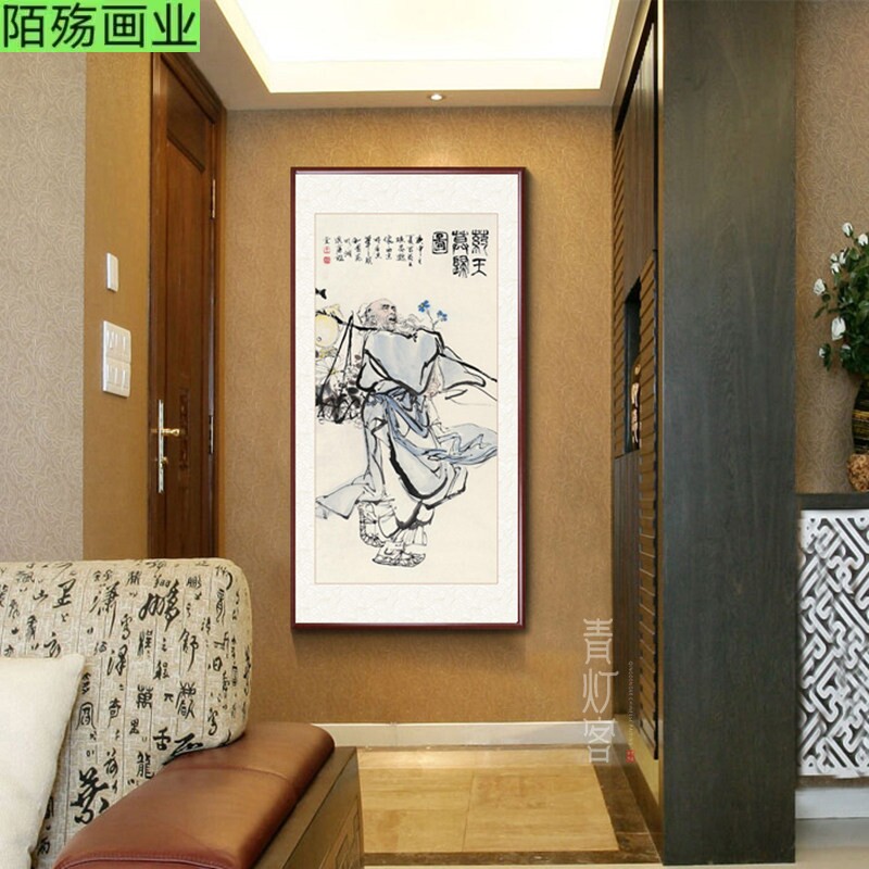 十大名医孙思邈挂画药王画像孙真人神像养生馆中医诊所装饰框画