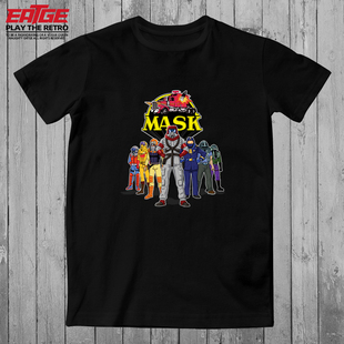 蒙面斗士T恤怀旧动漫神龙特工队复古动画片TEE原创潮牌纯棉体恤