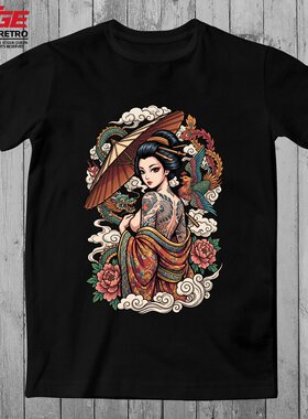 龙凤呈祥T恤朱雀千寻阴阳法师浮世绘纹身通灵兽刺青EATGE原创体恤
