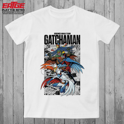 科学忍者队T恤太空神勇飞鹰侠Gatchaman旋风科学小飞侠纯棉体恤