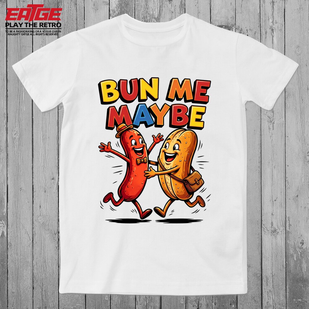 Call Me Maybe热狗创意T恤美食大胃王美式潮牌情侣EATGE原创体恤