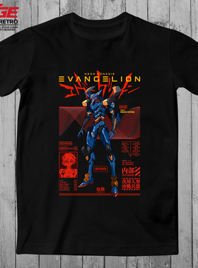 EVA六号机T恤渚薰新世纪福音战士6号机动漫TEE原创大码潮牌黑体恤
