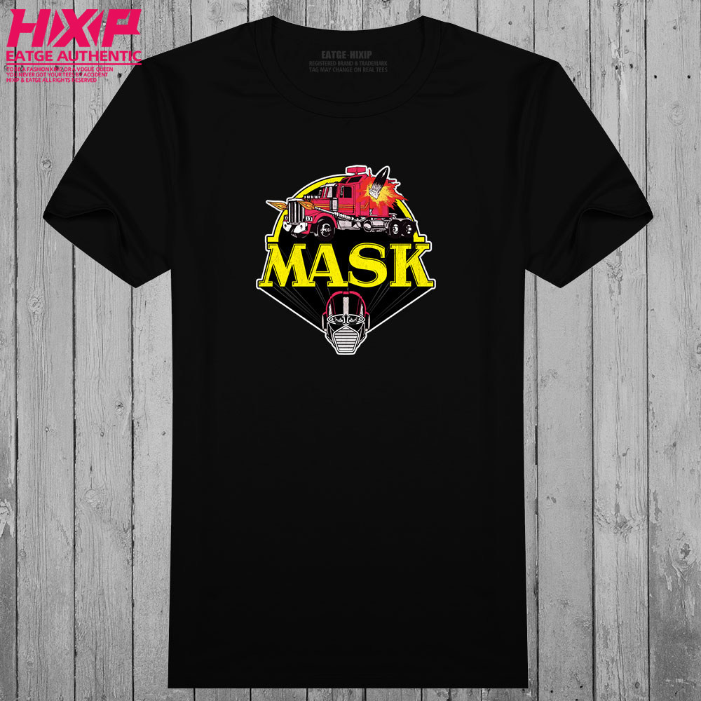 蒙面斗士t恤80后回忆动画片m.a.s.k.怀旧动漫优质纯棉印花体恤