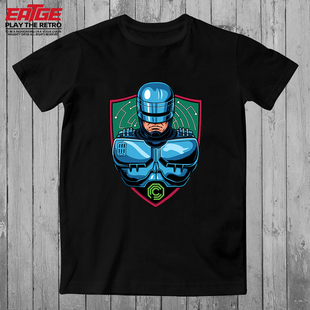 机械战警T恤ROBOCOP铁甲威龙潮流电影漫画纯棉原创大码潮牌体恤