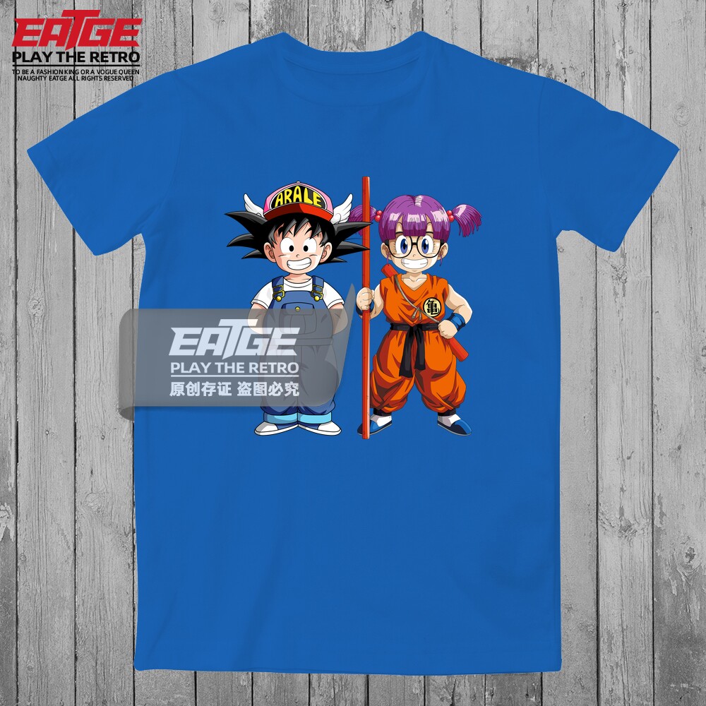 七龙珠阿拉蕾互换服装T恤小悟空互换道服纯棉同人二创恶搞潮牌TEE