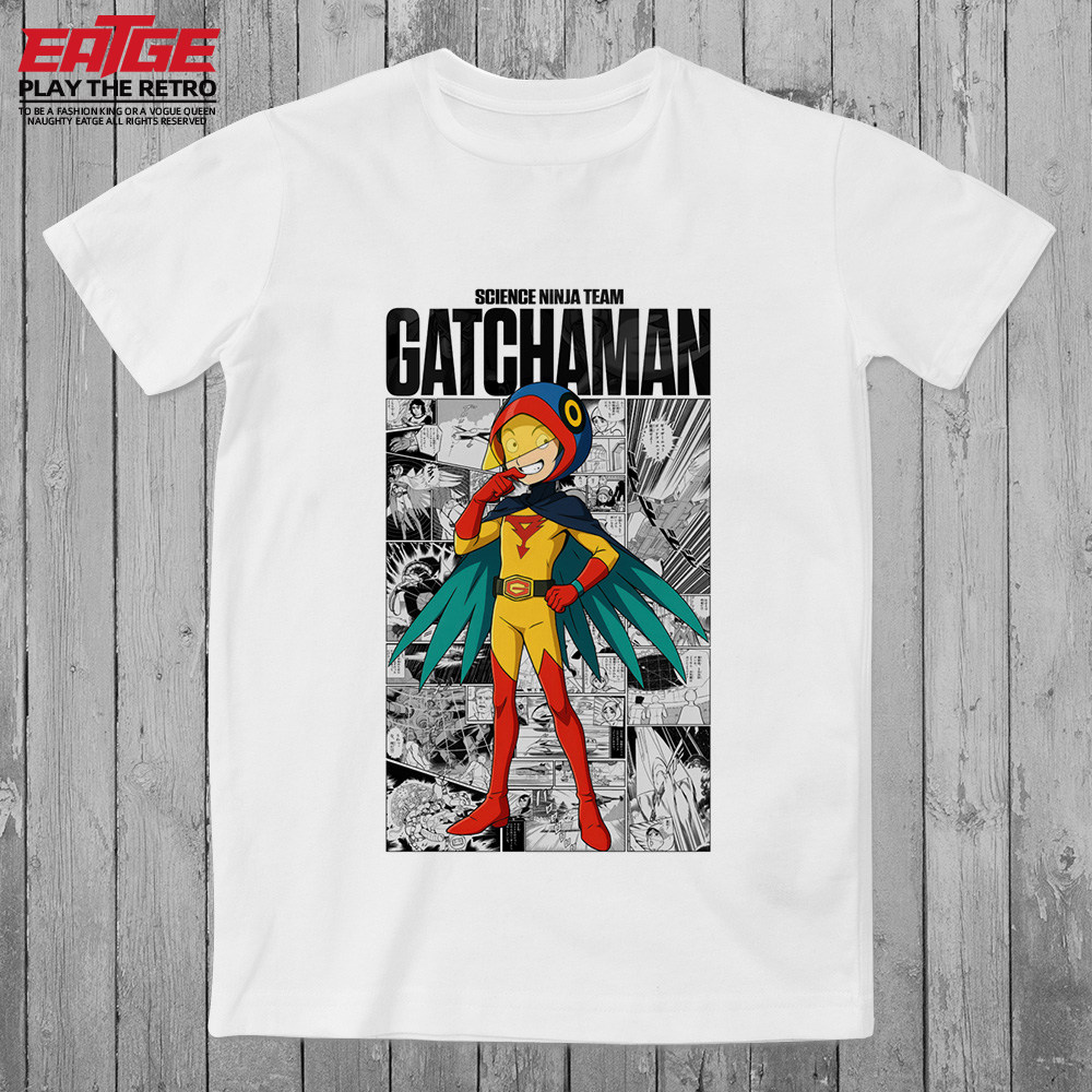 科学忍者队飞燕四号甚平T恤小飞侠Gatchaman太空旋风神勇飞鹰体恤