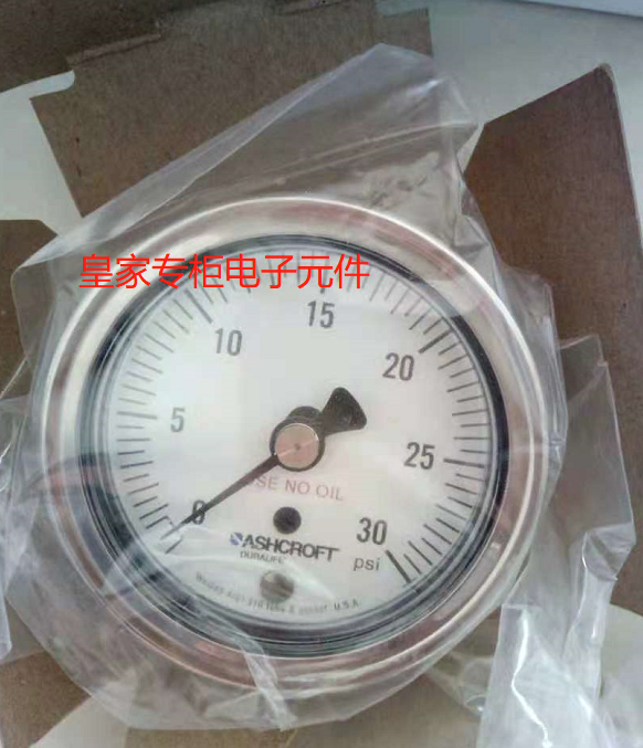 ASHCROFT雅斯科25-1009-SW-02L-30# 10146117-2 压力表原装进口
