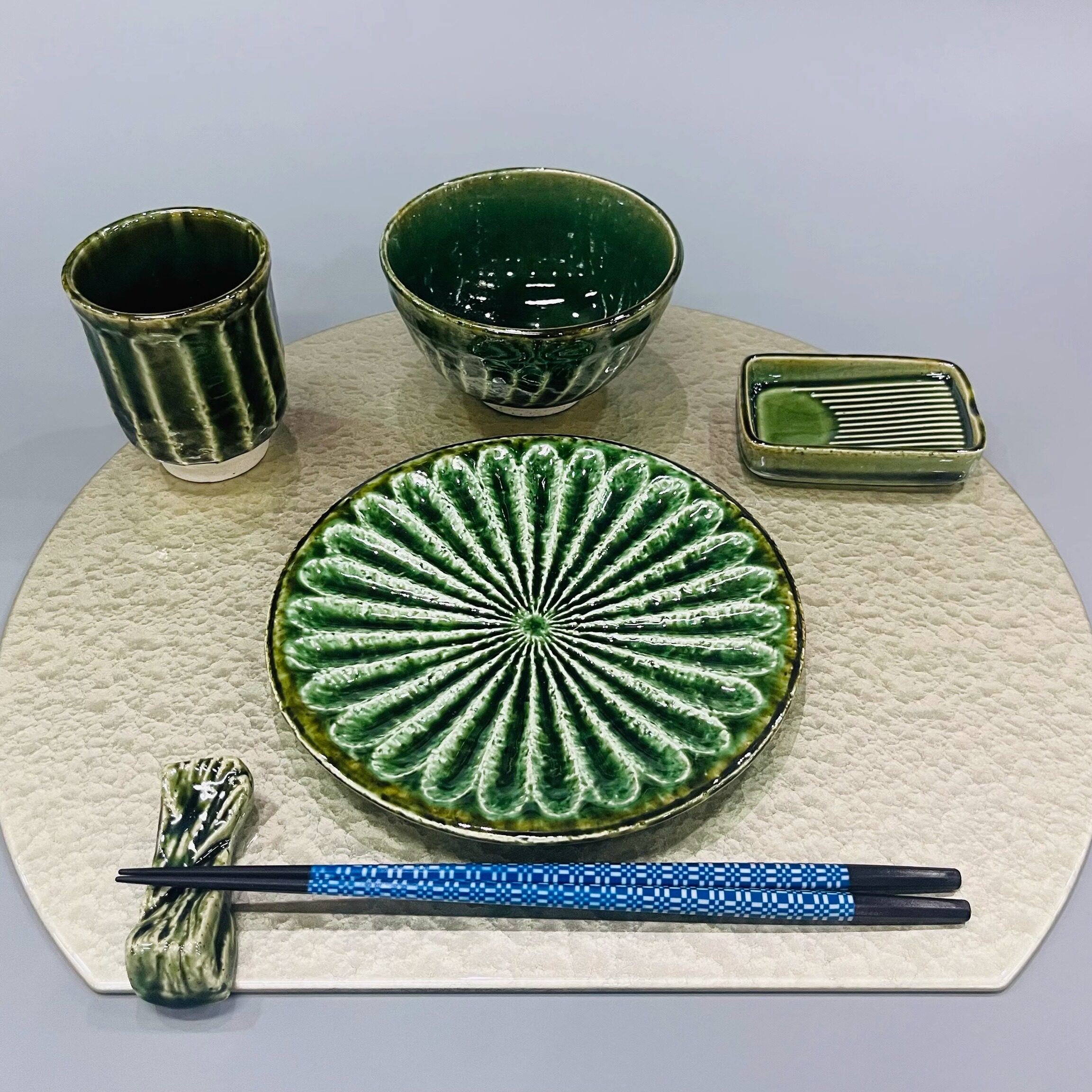 日本怀石会席板前omakase料理陶瓷餐具摆台面骨碟茶水杯酱油味碟