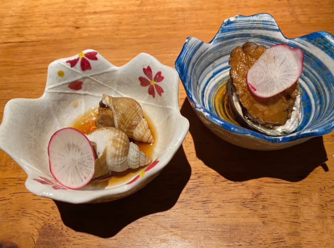 日本怀石会席板前料理陶瓷餐具花边小吃前菜碟芥末章鱼甜品海草碗