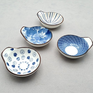 日本料理陶瓷餐具火锅带柄调料碗小吃菜碟无菌鸡蛋碗前菜盘云吞碗