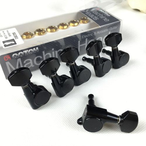 日产GOTOH Ibanez款 单边双边 电吉他琴头钮卷弦器 SG381-07 黑色