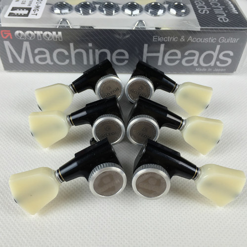 日产GOTOH 双边电木吉他自锁琴头钮 锁弦弦钮 卷弦器 SG301 黑色