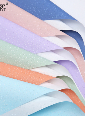 韩式双色欧雅纸包花纸防水夏日浅色鲜花花束玫瑰花diy花束包装纸