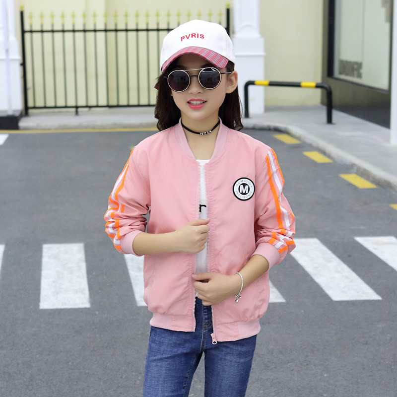 Girls Jacket Spring 2019 new pattern Korean Edition Fashionable Kids Western style Versatile Jacket mlb CUHKin the Children/Baby/Family fitted , Coat/Jacket/Overcoat , Ordinary jacket  category - from Buy2taobao.com to provide professional Taobao agent buy service