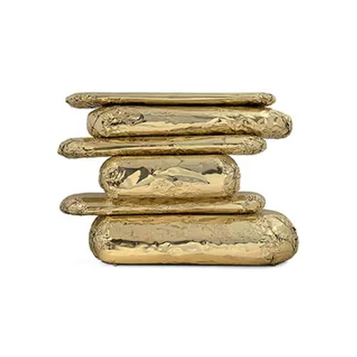 ZYCY轻奢高端玄关台不规则黄铜