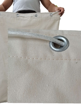 超厚本白色帆布大号搬家换季被子收纳袋保密废纸资料待销毁文件袋