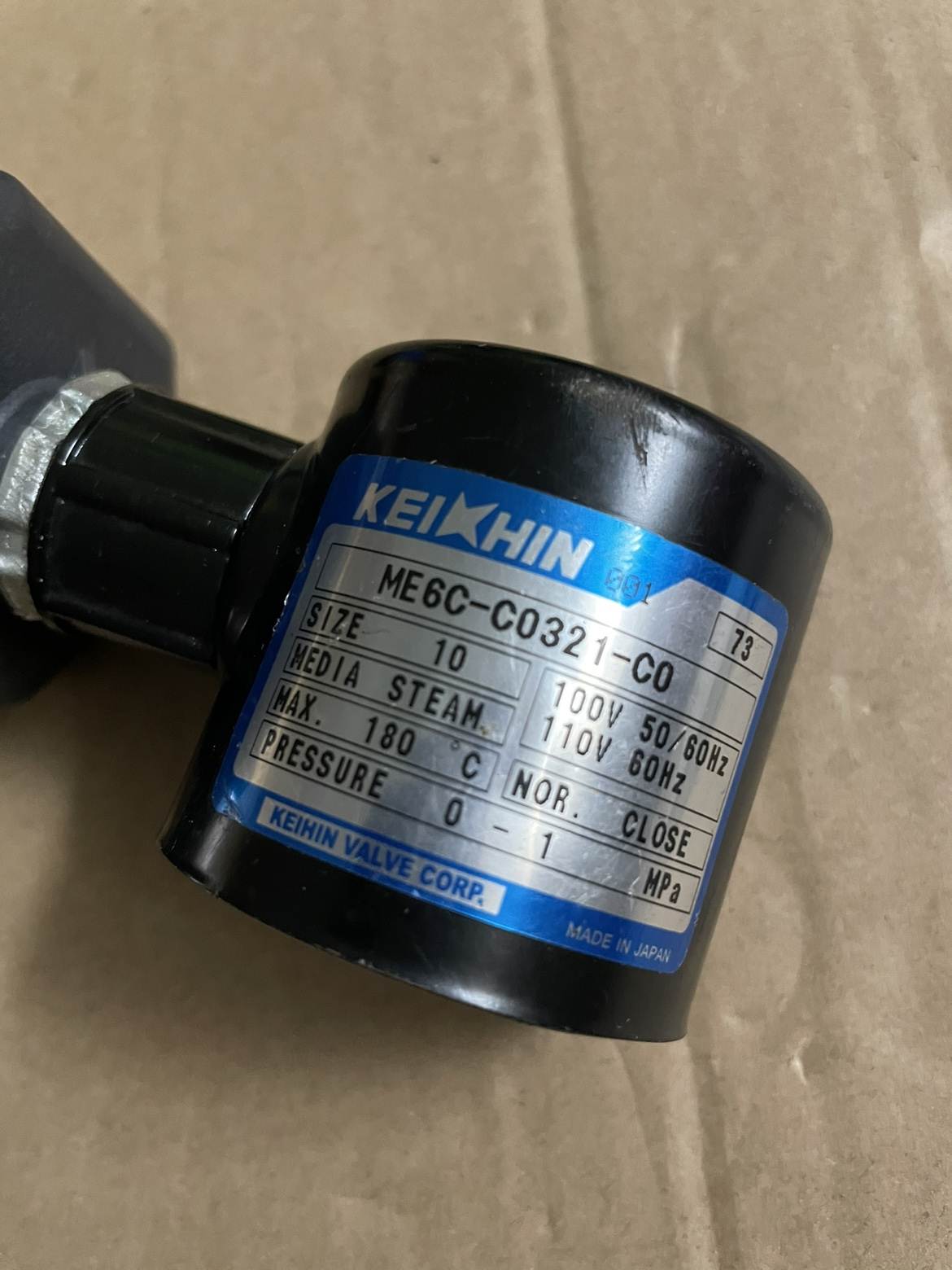 KEIHIN ME6C-C0321-CO 110V 180度 STEAM CLOSE议价议价