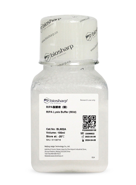 Biosharp/白鲨   BL652A  RIPA裂解液（弱） 100ml/瓶
