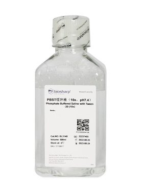Biosharp  BL314B  PBST缓冲液(10X，pH7.4)  500ml