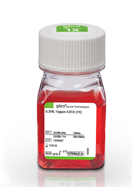 LIFE实验试剂   25200-056   Trypsin-EDTA (0.25%)   100ml