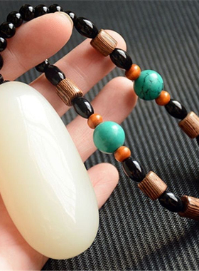 和田玉手把件挂件羊脂白原石手玩件白玉原石把玩件腰挂