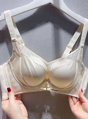 小手托胸 AB罩3cm不空跑杯丝绸棉小胸聚拢加厚少女运动内衣625春