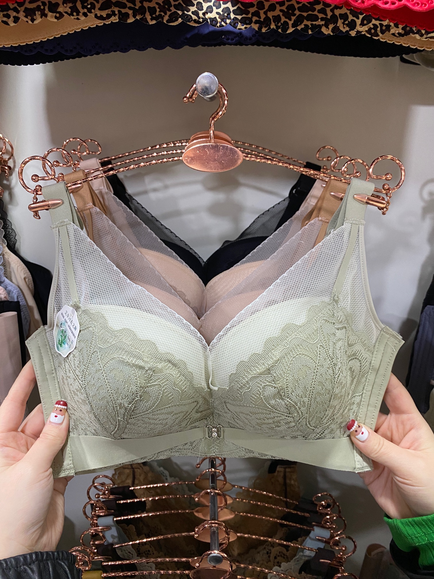 艾草温感AB小胸加厚杯聚拢不空杯