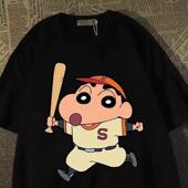 体恤短袖 大码 半袖 t恤潮牌学生青少年ins新款 宽松五分宽松男款