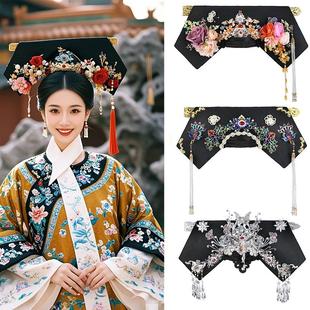 古装头饰满族清朝皇后太后太皇太后凤凰流苏大拉翅晚清风格旗头