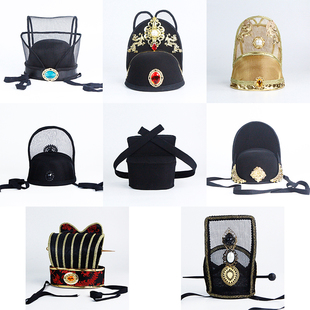 影视古装头冠男发冠头饰明朝皇帝帽子汉朝珠帘帽大臣发冠头饰配饰