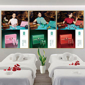 良咔宣传海报瘦身图片盖总照片对比图kt板减肥店墙面装 饰纤体广告