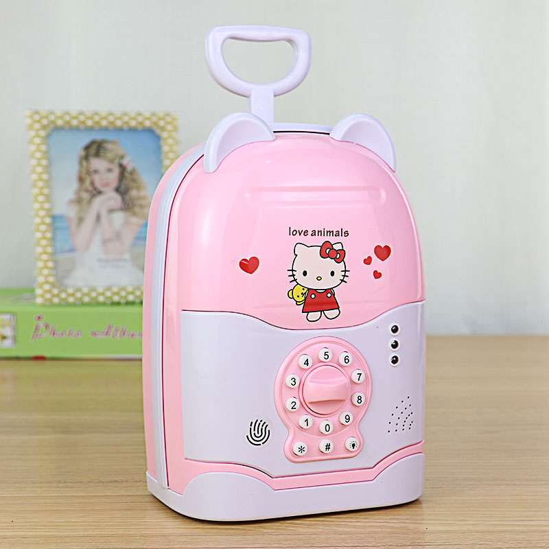 男女儿童生日礼物指纹密码存钱罐