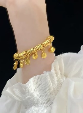 招财如意多宝盘缠福牌手镯