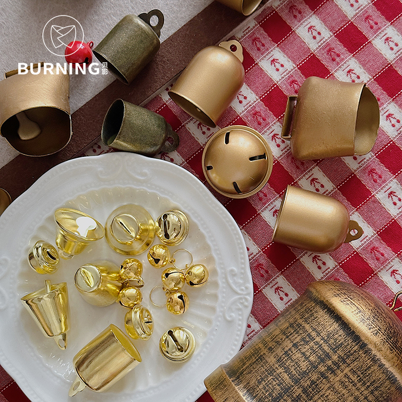 贝影圣诞装饰金属铃铛