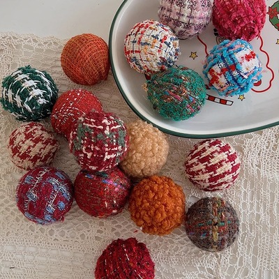 贝影美拉德色球球合集圣诞树装饰